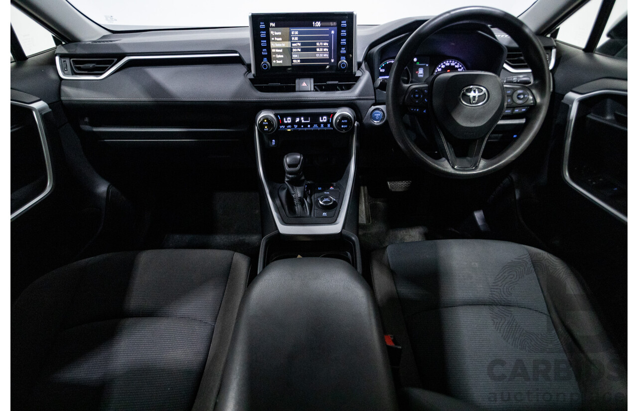 07/2020 Toyota Rav4 GX (AWD) HYBRID NAV AXAH54R 5D Wagon Glasier White  2.5L - 88kw Hybrid