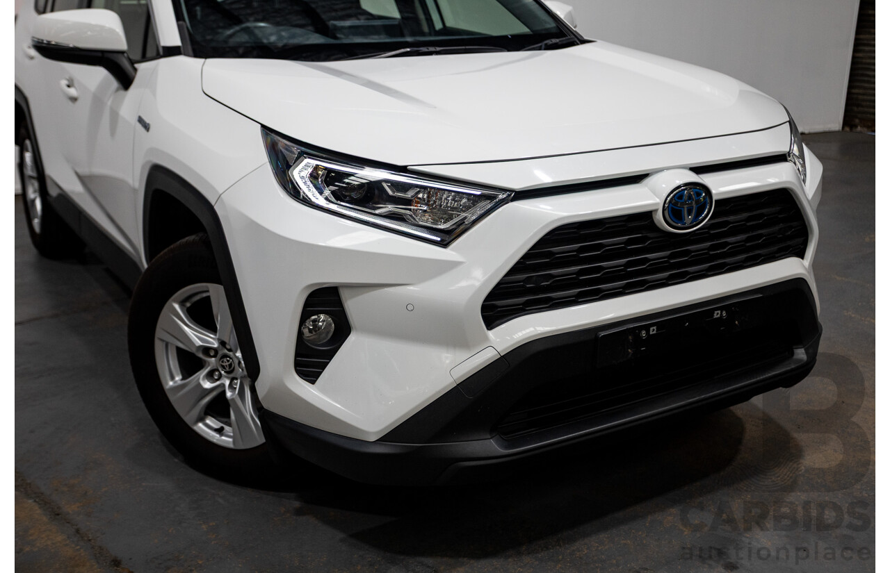 07/2020 Toyota Rav4 GX (AWD) HYBRID NAV AXAH54R 5D Wagon Glasier White  2.5L - 88kw Hybrid