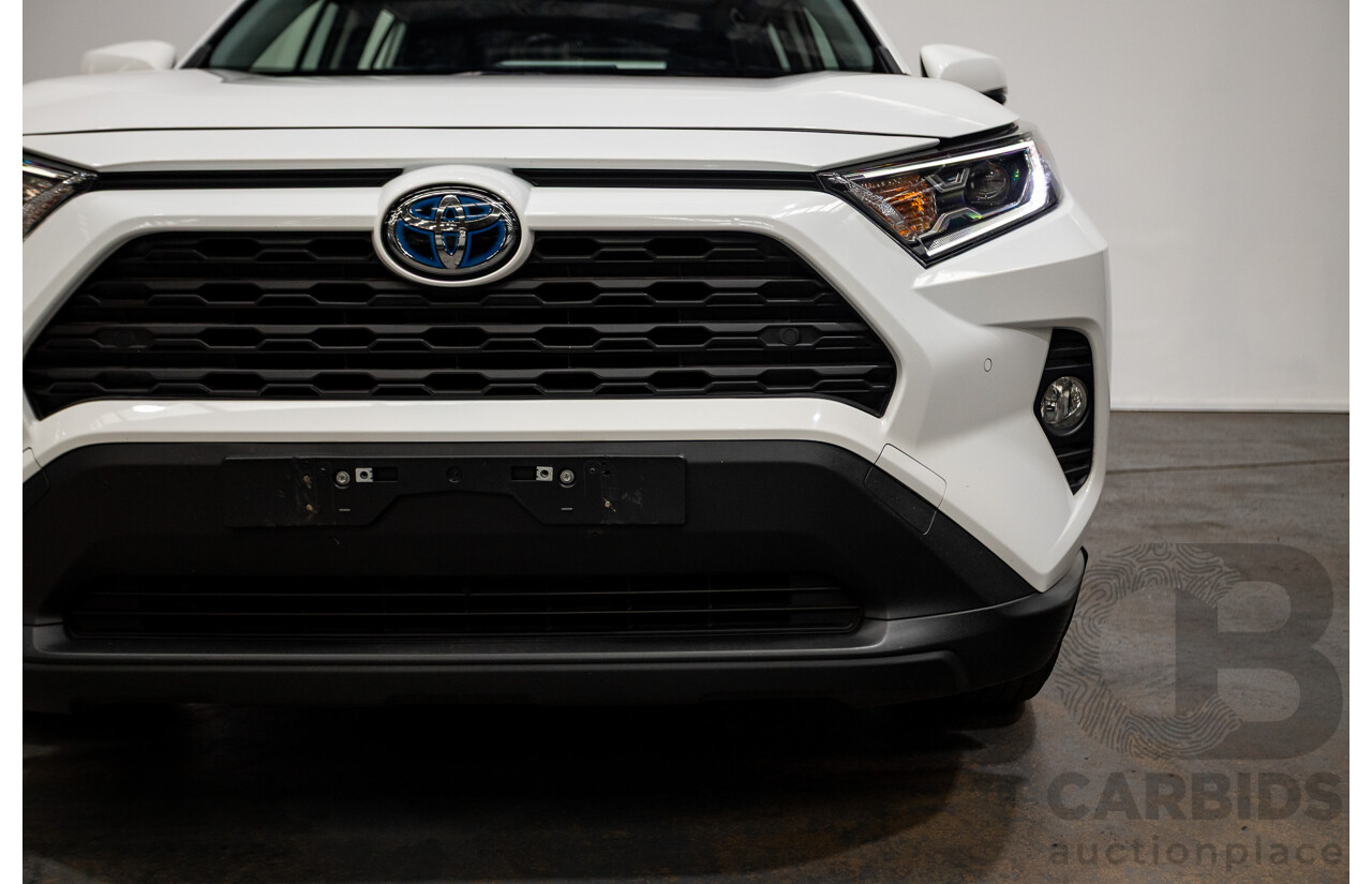 07/2020 Toyota Rav4 GX (AWD) HYBRID NAV AXAH54R 5D Wagon Glasier White  2.5L - 88kw Hybrid