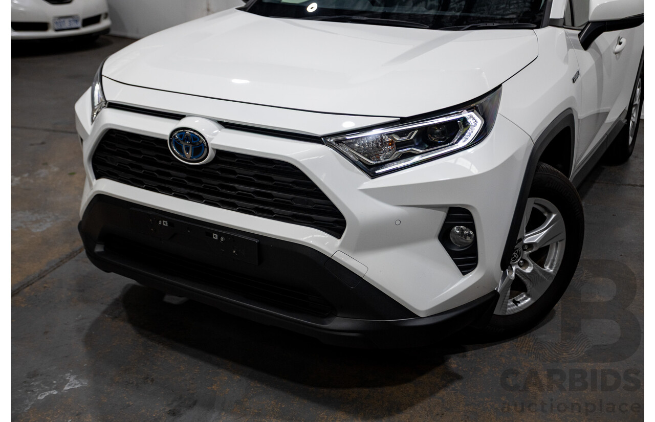 07/2020 Toyota Rav4 GX (AWD) HYBRID NAV AXAH54R 5D Wagon Glasier White  2.5L - 88kw Hybrid