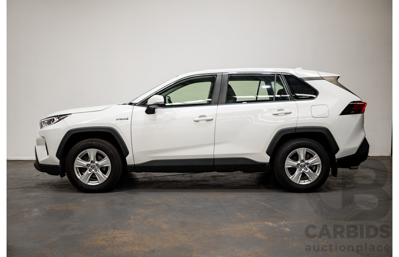 07/2020 Toyota Rav4 GX (AWD) HYBRID NAV AXAH54R 5D Wagon Glasier White  2.5L - 88kw Hybrid