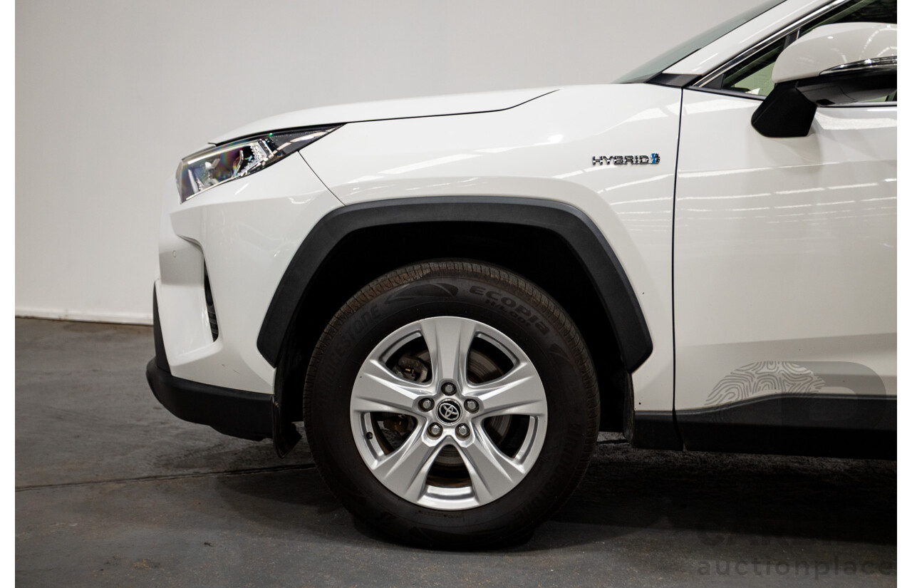 07/2020 Toyota Rav4 GX (AWD) HYBRID NAV AXAH54R 5D Wagon Glasier White  2.5L - 88kw Hybrid