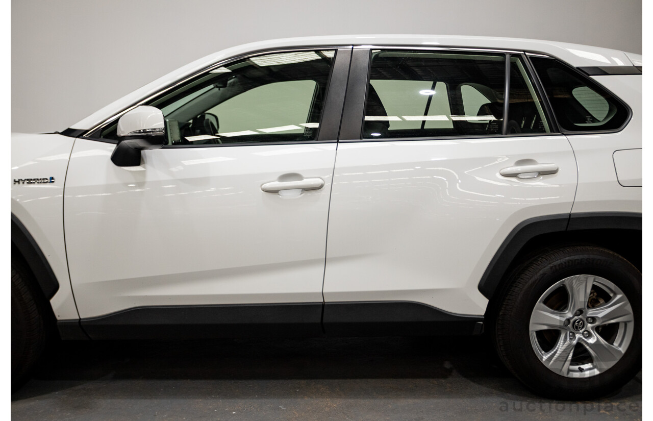 07/2020 Toyota Rav4 GX (AWD) HYBRID NAV AXAH54R 5D Wagon Glasier White  2.5L - 88kw Hybrid