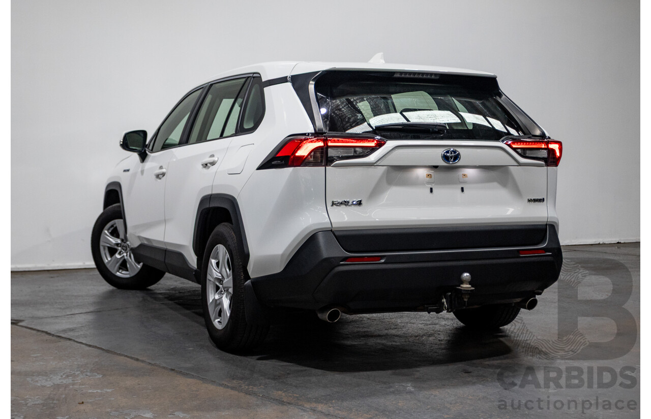 07/2020 Toyota Rav4 GX (AWD) HYBRID NAV AXAH54R 5D Wagon Glasier White  2.5L - 88kw Hybrid
