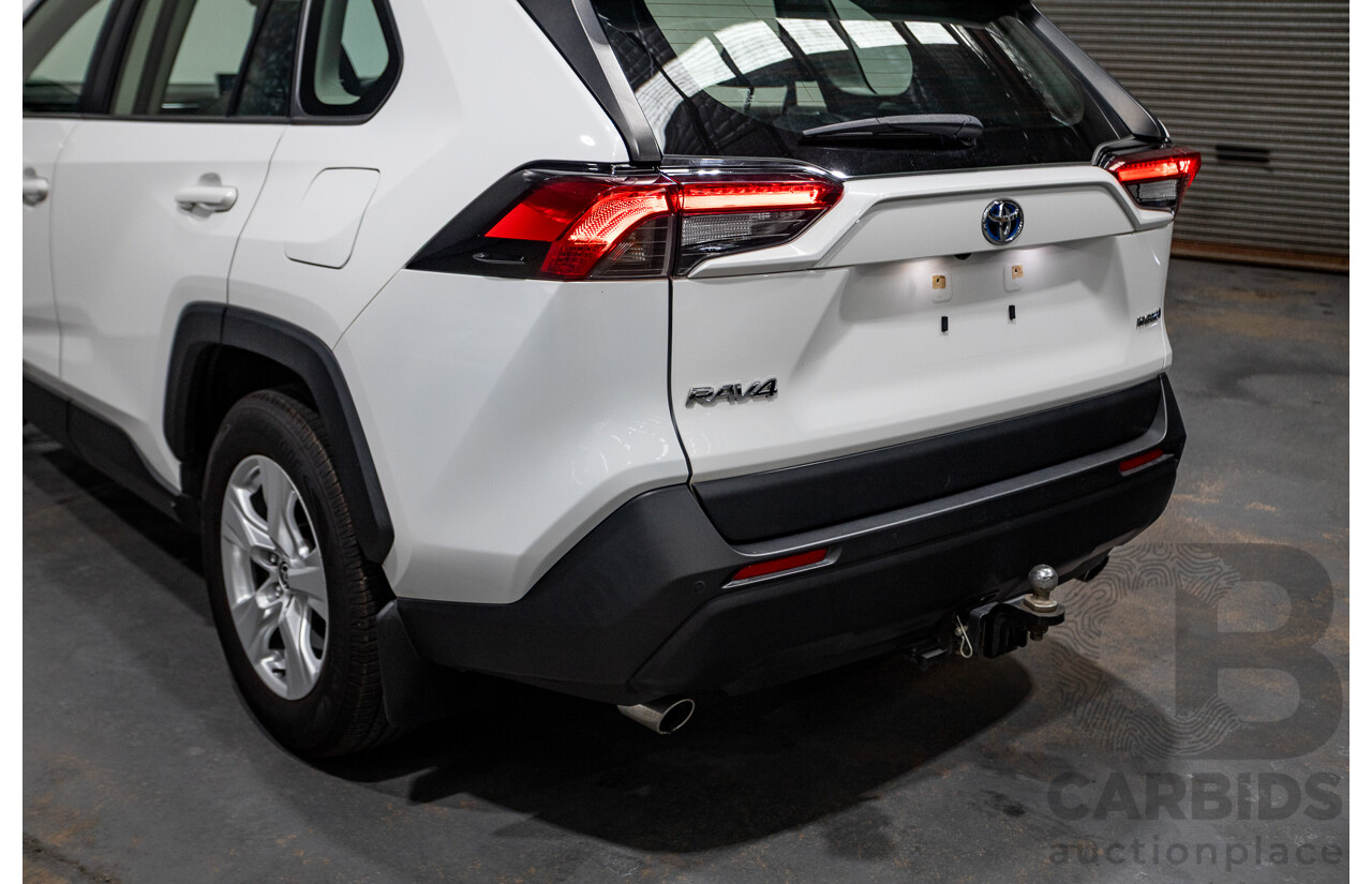 07/2020 Toyota Rav4 GX (AWD) HYBRID NAV AXAH54R 5D Wagon Glasier White  2.5L - 88kw Hybrid
