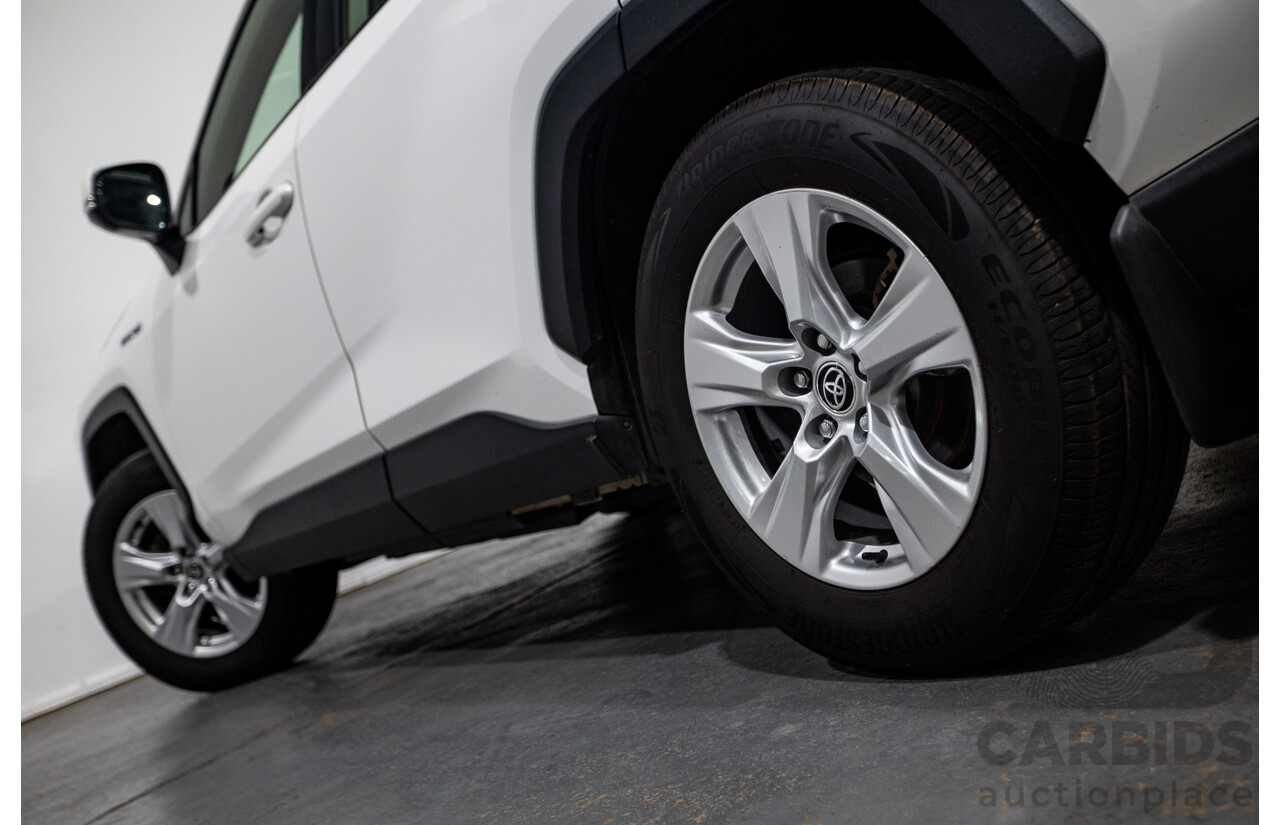 07/2020 Toyota Rav4 GX (AWD) HYBRID NAV AXAH54R 5D Wagon Glasier White  2.5L - 88kw Hybrid