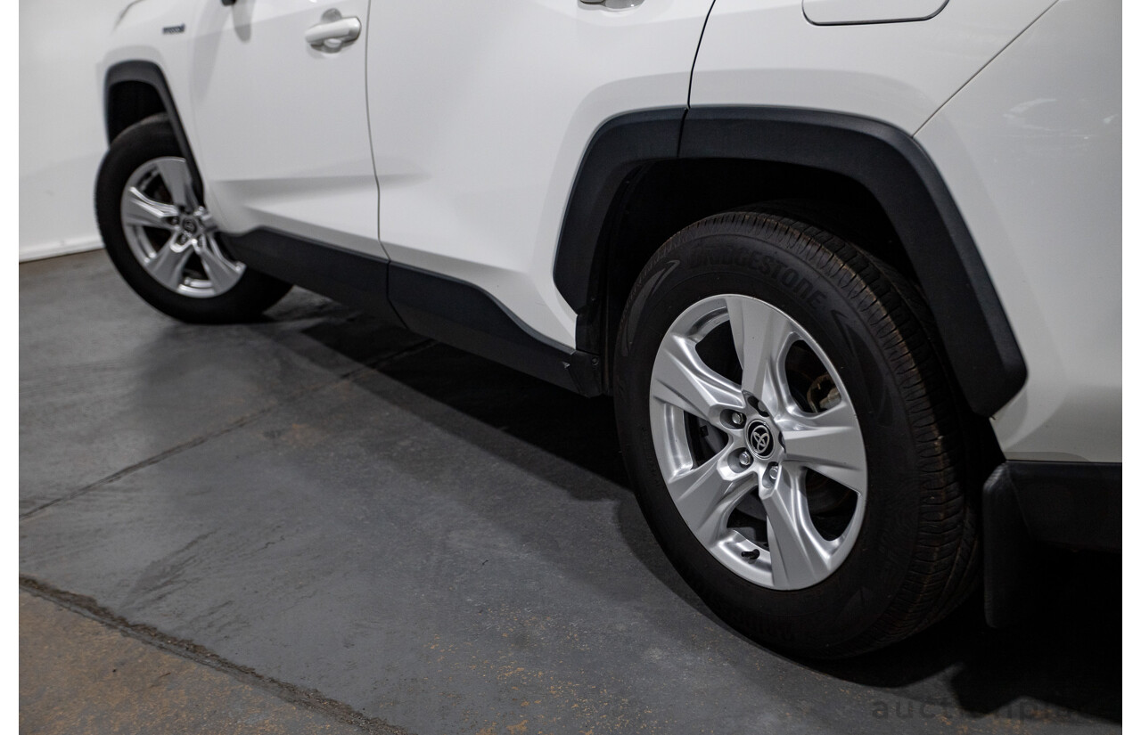 07/2020 Toyota Rav4 GX (AWD) HYBRID NAV AXAH54R 5D Wagon Glasier White  2.5L - 88kw Hybrid