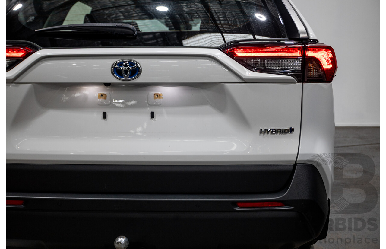 07/2020 Toyota Rav4 GX (AWD) HYBRID NAV AXAH54R 5D Wagon Glasier White  2.5L - 88kw Hybrid