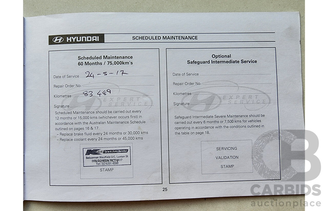 4/2009 Hyundai Tucson CITY SX 08 UPGRADE 4d Wagon Black 2.0L