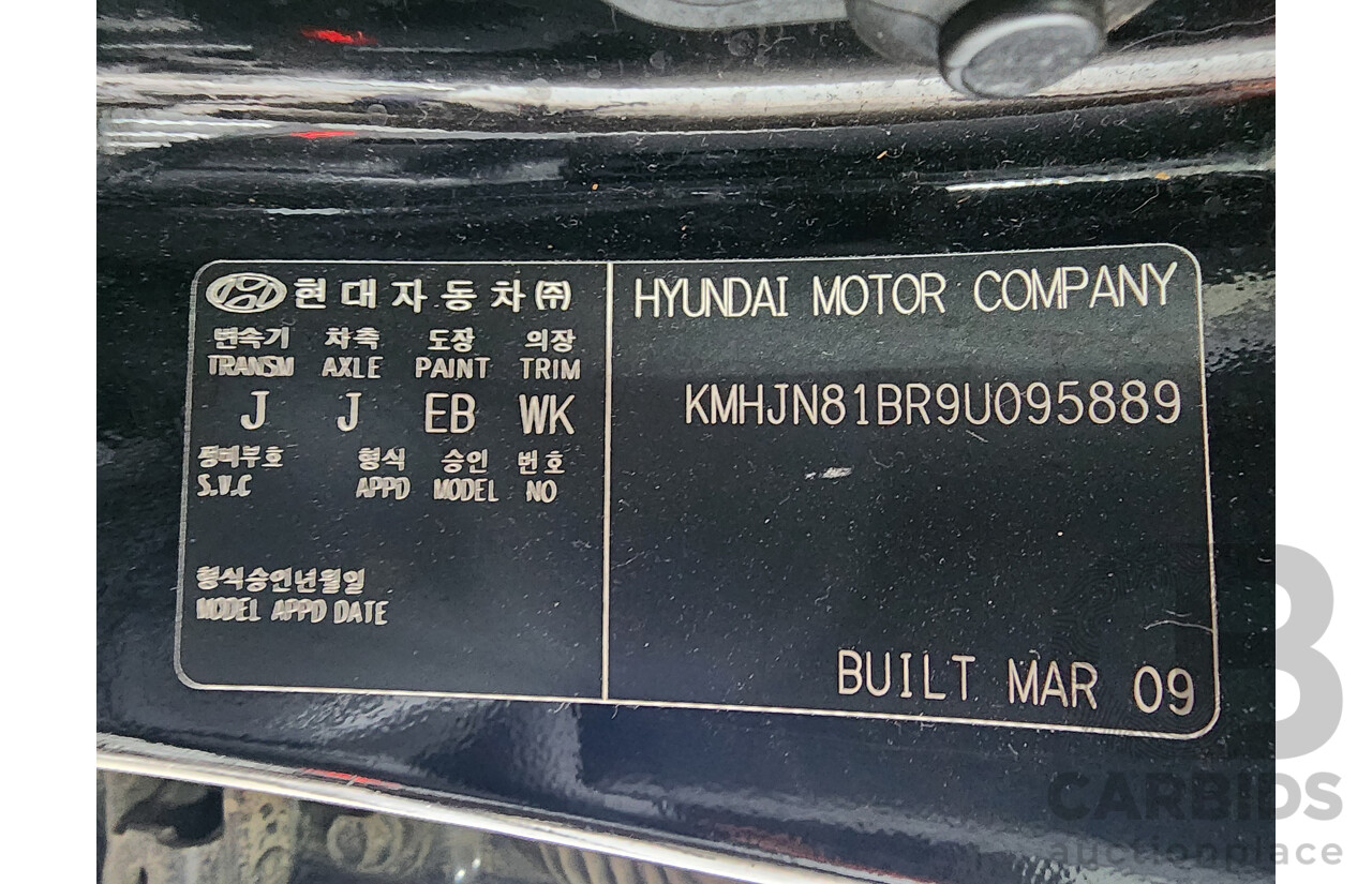 4/2009 Hyundai Tucson CITY SX 08 UPGRADE 4d Wagon Black 2.0L