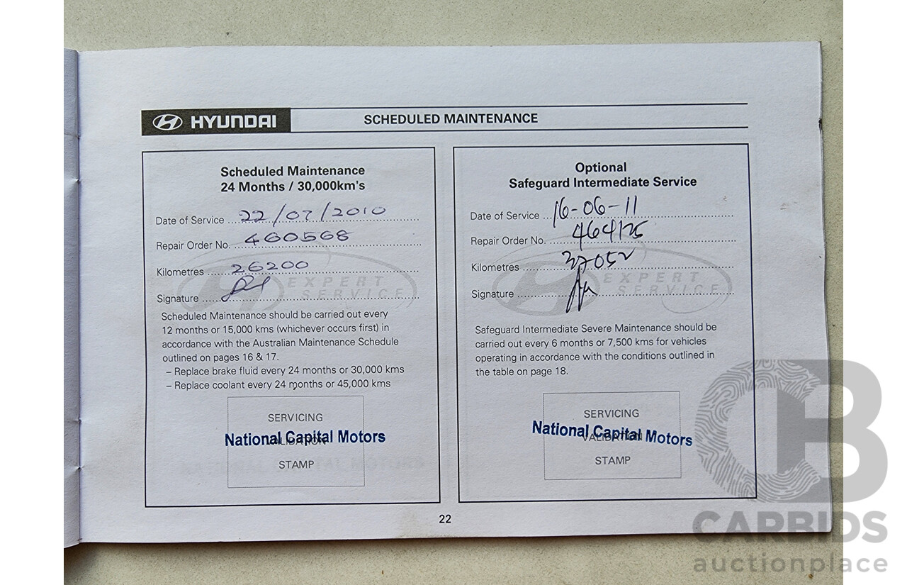4/2009 Hyundai Tucson CITY SX 08 UPGRADE 4d Wagon Black 2.0L
