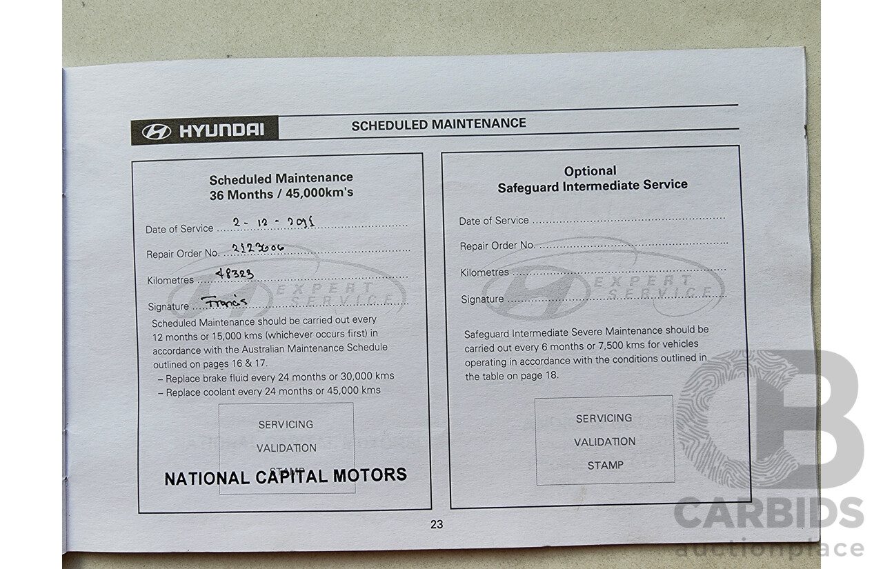 4/2009 Hyundai Tucson CITY SX 08 UPGRADE 4d Wagon Black 2.0L