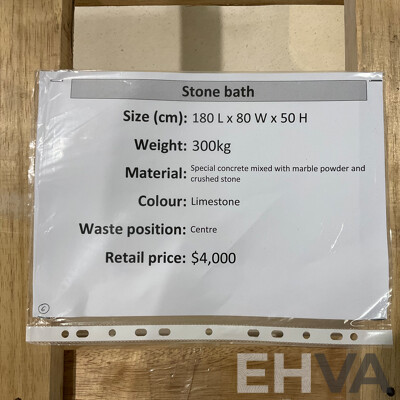 Limestone Stone Bath (1800Lx800Wx500H) - ORP $4,000.00