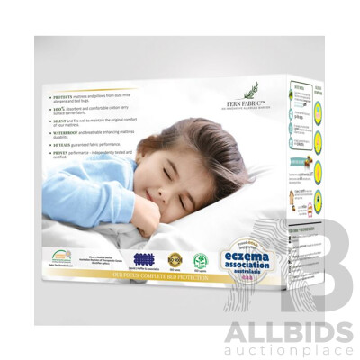 FERN FABRIC Double Size (Deep Wall)  Mattress Protector - ORP $169.00