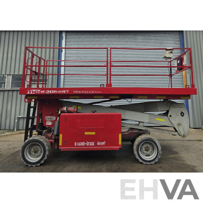 2015 MEC 3084RT Speed Level Quad-Trax 4WD Diesel Scissor Lift