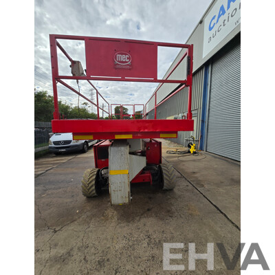 2015 MEC 3084RT Speed Level Quad-Trax 4WD Diesel Scissor Lift