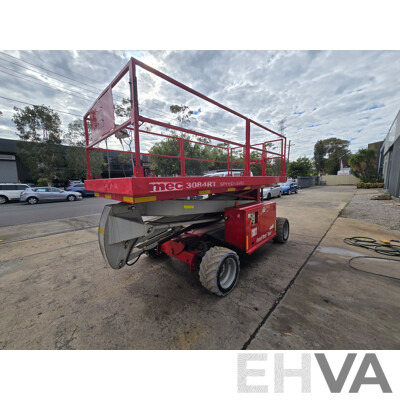 2015 MEC 3084RT Speed Level Quad-Trax 4WD Diesel Scissor Lift