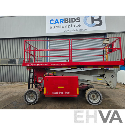 2015 MEC 3084RT Speed Level Quad-Trax 4WD Diesel Scissor Lift