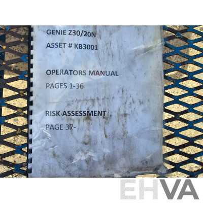 2009 Genie Z-30/20N Articulated Electric Boom Lift