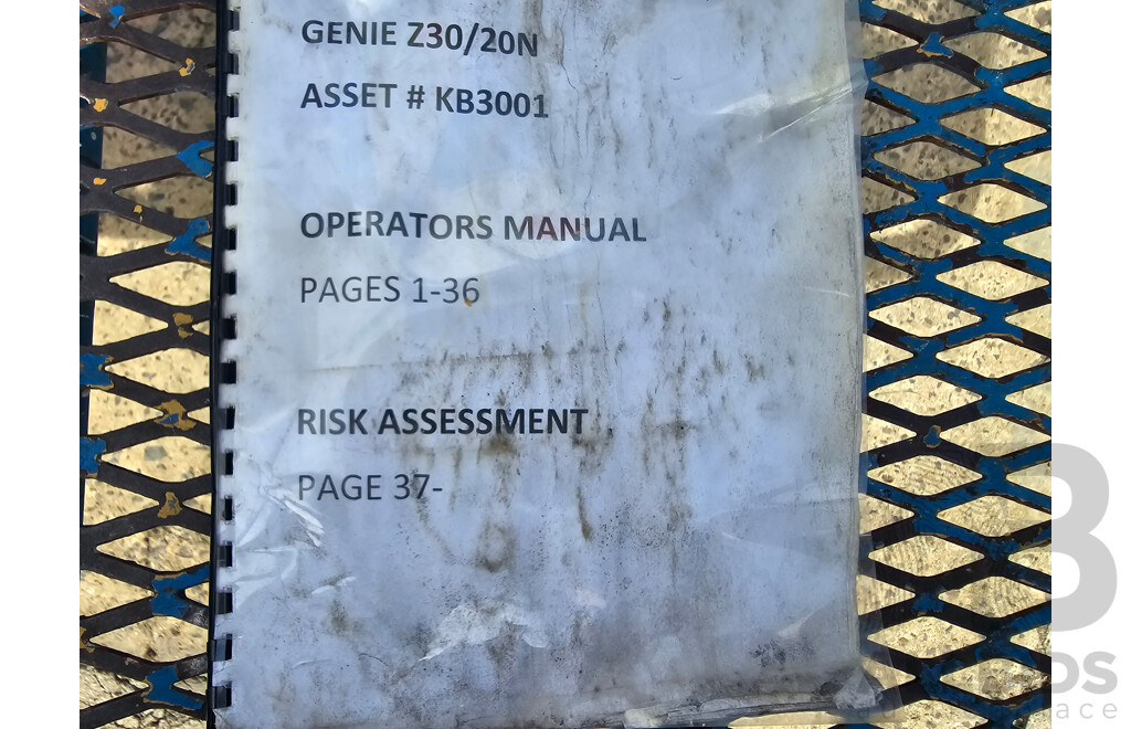 2009 Genie Z-30/20N Articulated Electric Boom Lift