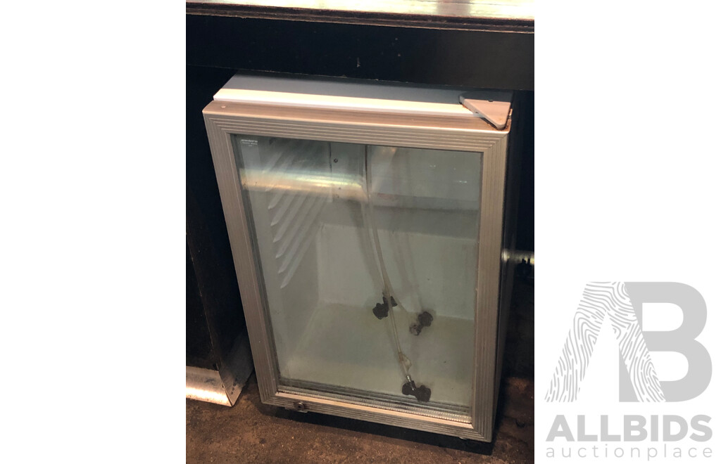Skope 80 Litre Single Door Display Fridge with Three Tap Keg Dispenser Kit