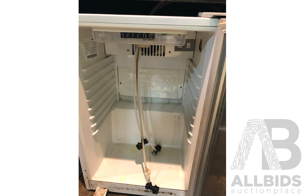 Skope 80 Litre Single Door Display Fridge with Three Tap Keg Dispenser Kit