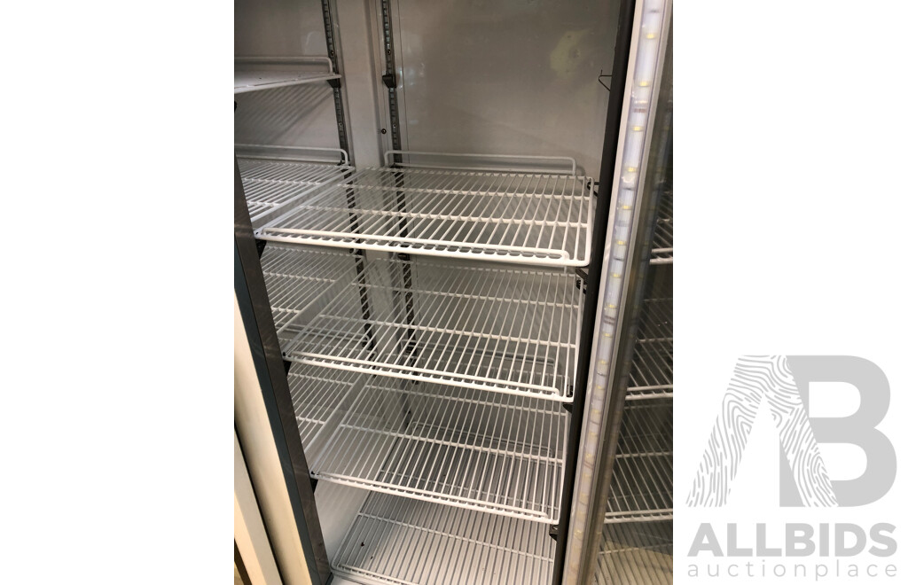 Polar 950 Litre Commercial Two Door Display Refrigerator