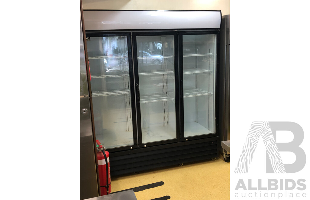 AG 1500 Litre Commercial Three Door Display Refrigerator