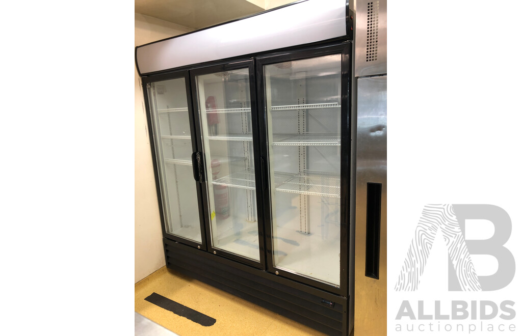 AG 1500 Litre Commercial Three Door Display Refrigerator
