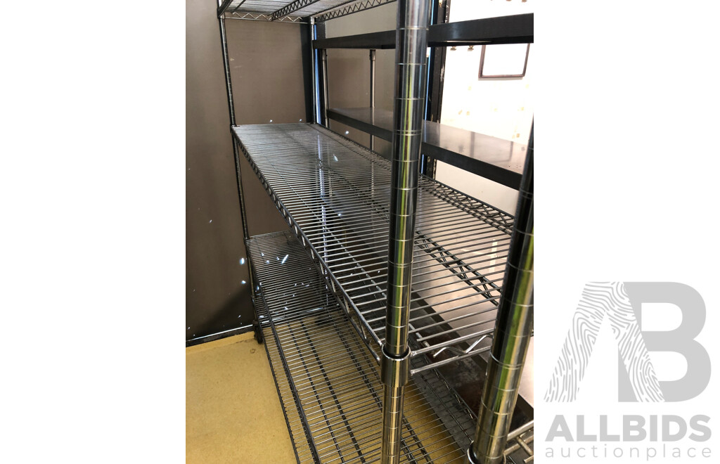 Mobile Catering/Coolroom Shelving - Lot of Three