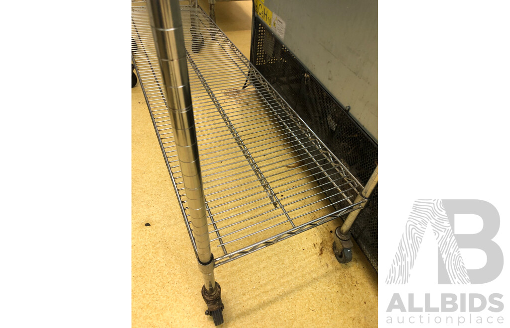 Mobile Catering/Coolroom Shelving - Lot of Three