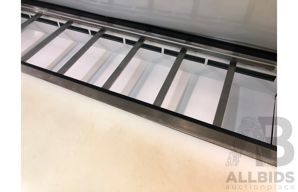 Polar 530 Litre Two Door Food Preparation Refrigerator with Stainless Steel Bench and Shelving