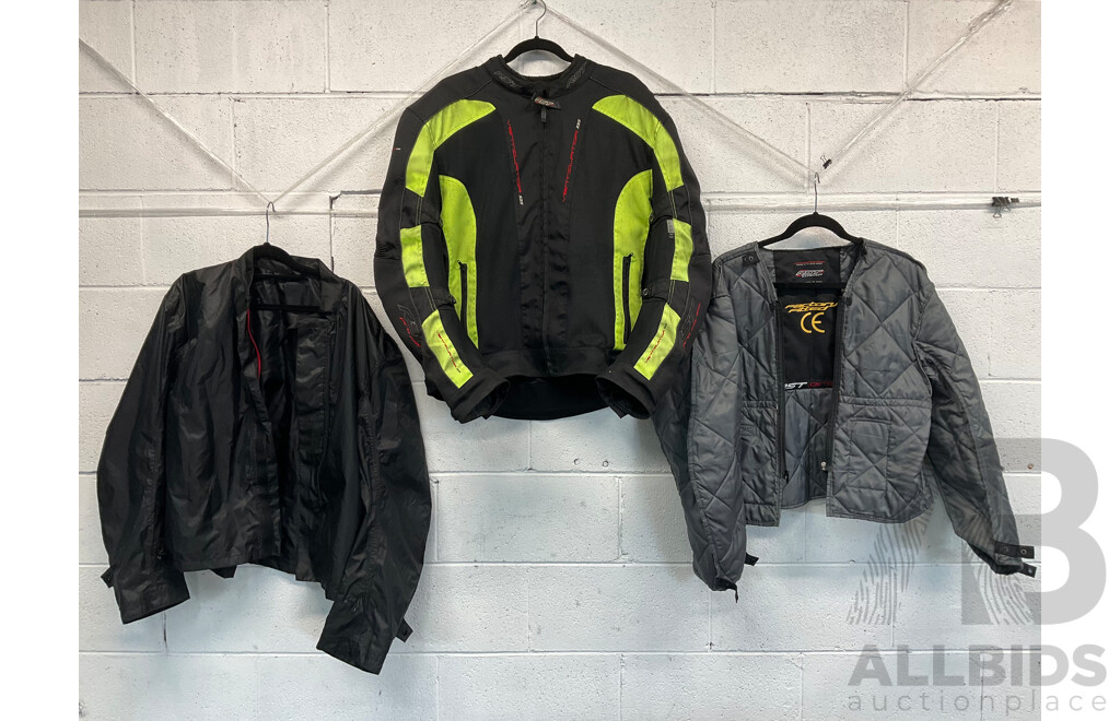 RST Contour Plus Black Yellow Mens Textile Motorbike Jacket with Two Factory Fitted Inserts Size 3XL