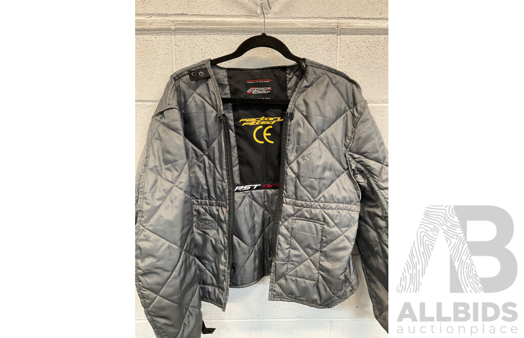 RST Contour Plus Black Yellow Mens Textile Motorbike Jacket with Two Factory Fitted Inserts Size 3XL