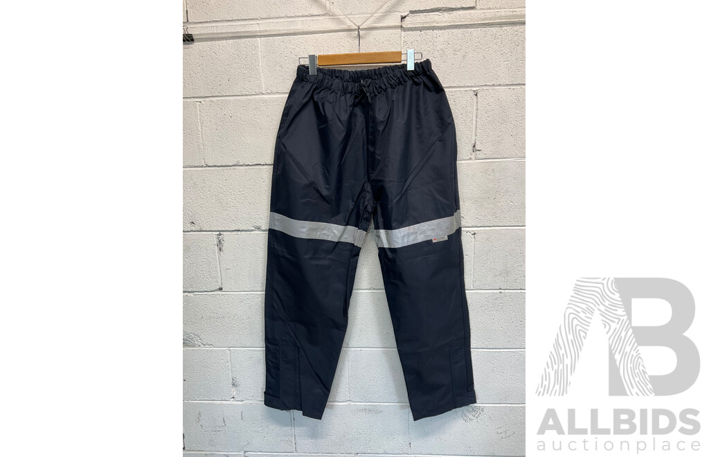DRIRIDER  Motorcyhcle Boots Size US10, RJAYS Gloves Mens Size L, Motorcross Kidney Belt, RJAYS Waterproof Pans Size XL and Symik Waterproo Pants Size L - Lot of 5