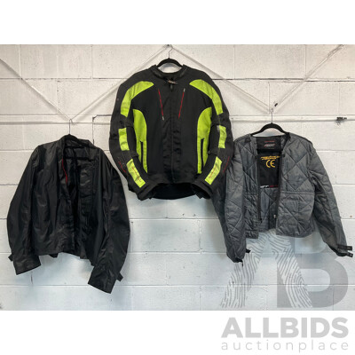RST Contour Plus Black Yellow Mens Textile Motorbike Jacket with Two Factory Fitted Inserts Size 3XL