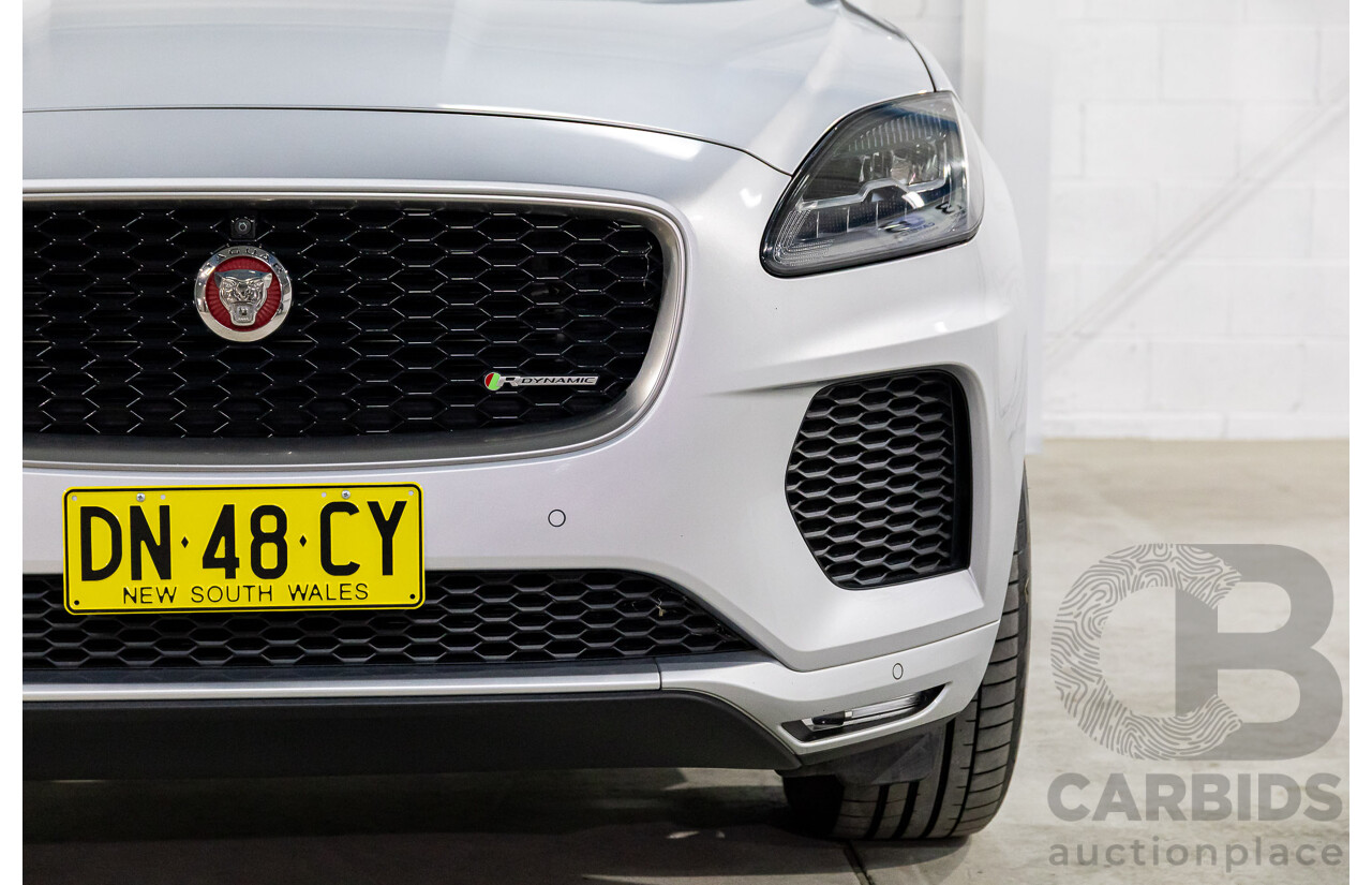 3/2018 Jaguar E-Pace D180 R-Dynamic SE (132kW) (AWD) X540 MY19 4d Wagon Indus Silver Metallic Turbo Diesel 2.0L