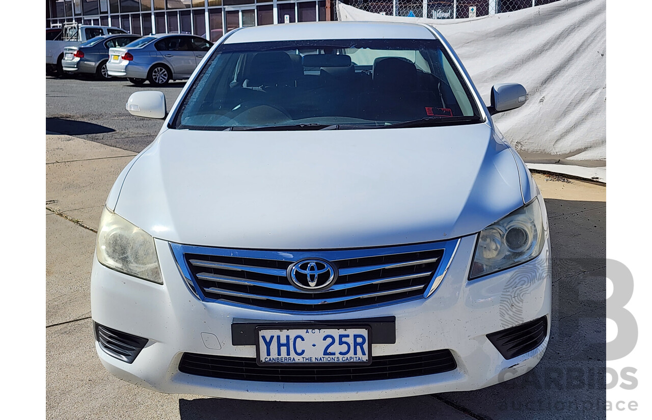 9/2009 Toyota Aurion AT-X GSV40R 4d Sedan White 3.5L