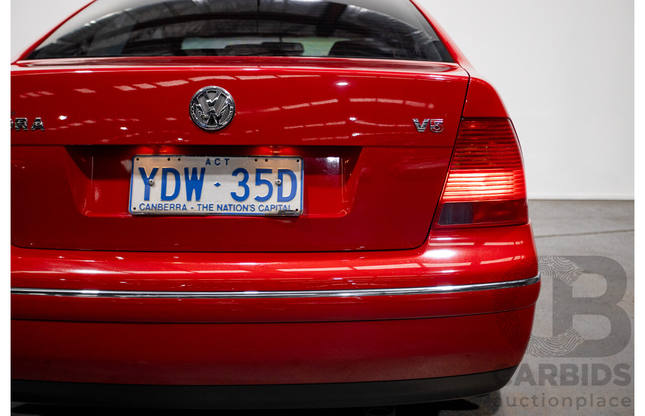 7/2005 Volkswagen Bora 2.3L V5 1J 4d Sedan Tornado Red 2.3L