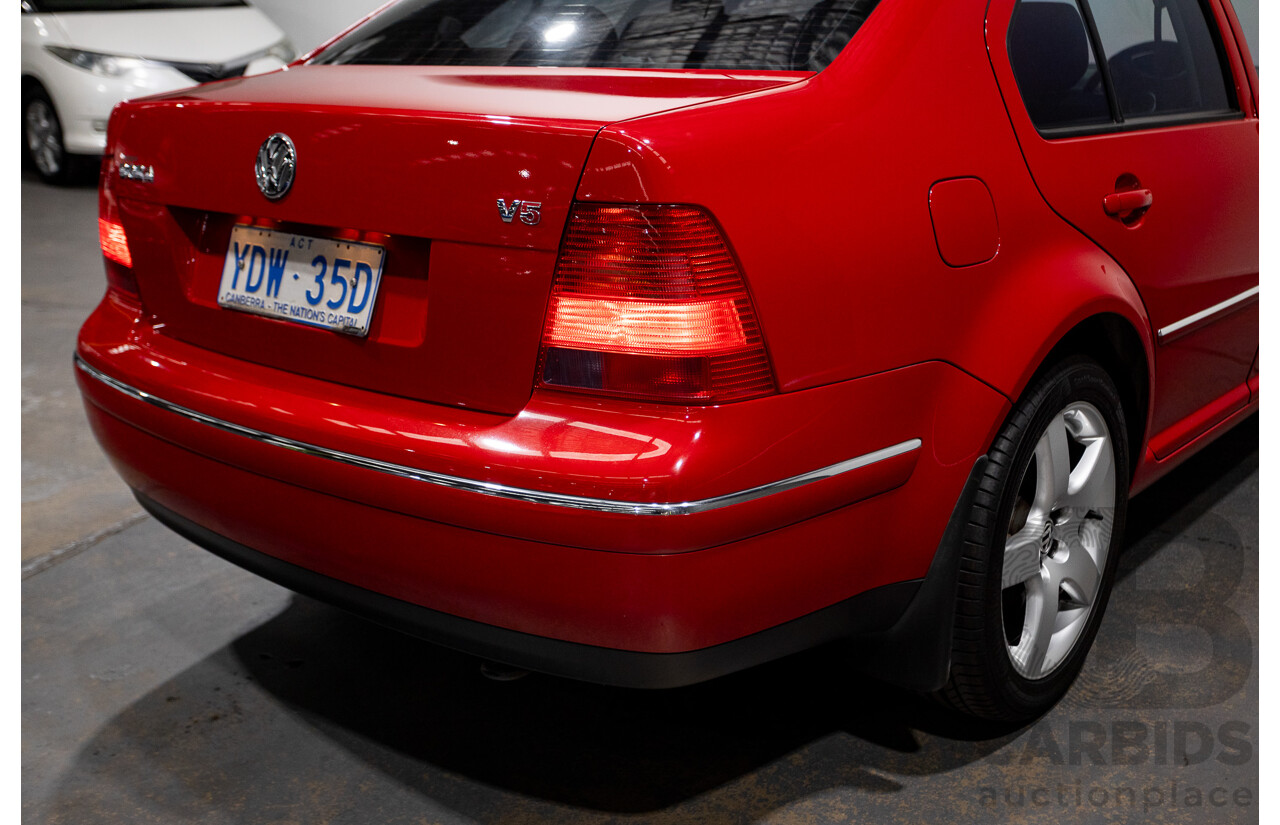 7/2005 Volkswagen Bora 2.3L V5 1J 4d Sedan Tornado Red 2.3L