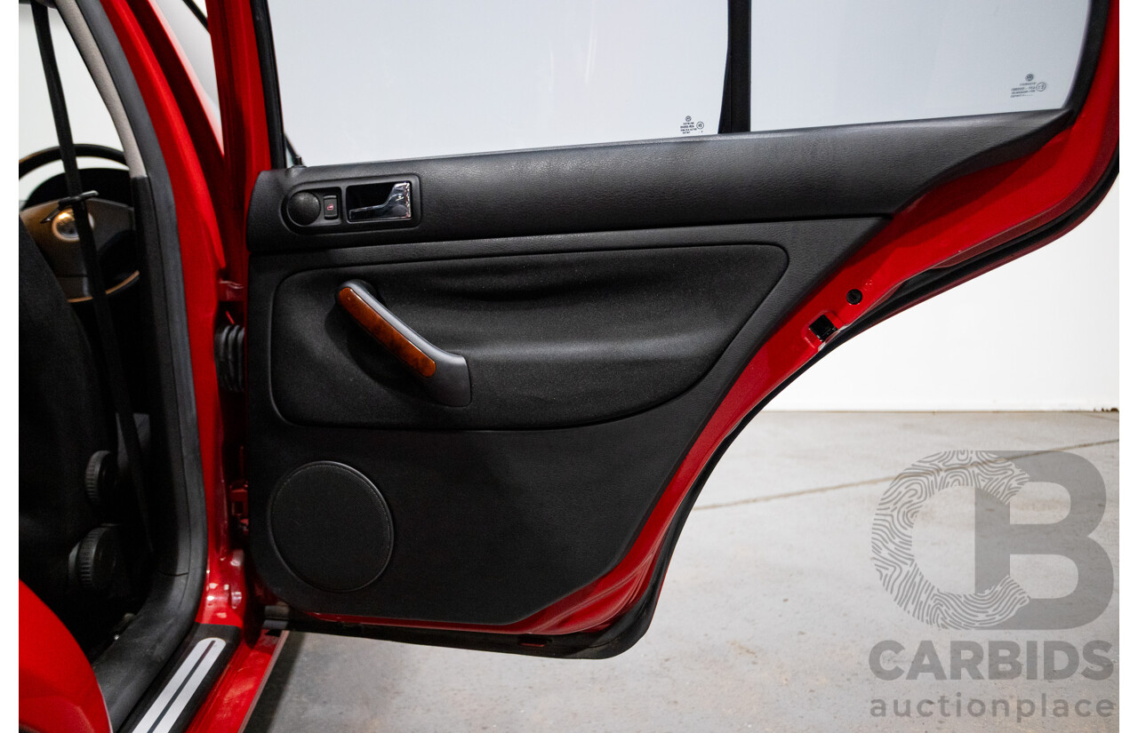 7/2005 Volkswagen Bora 2.3L V5 1J 4d Sedan Tornado Red 2.3L