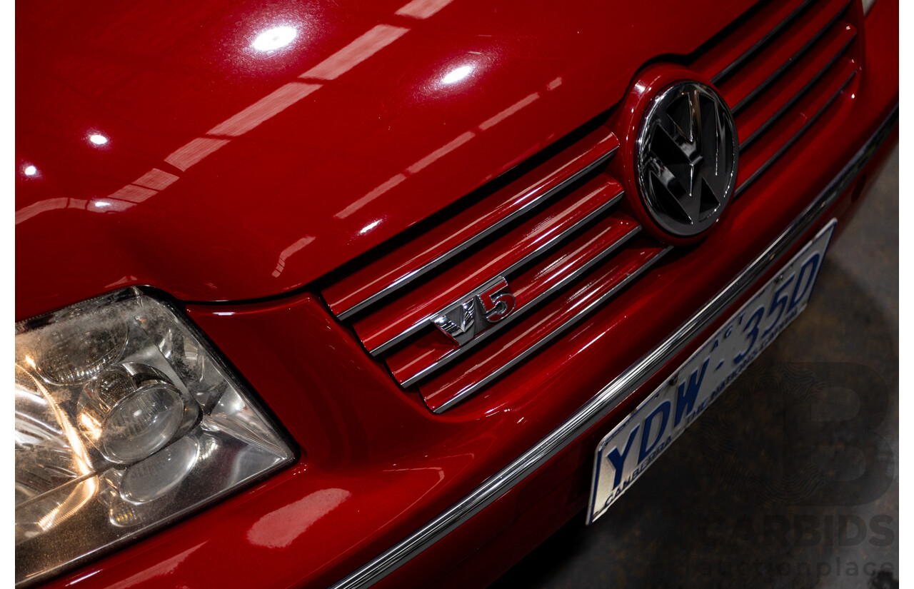 7/2005 Volkswagen Bora 2.3L V5 1J 4d Sedan Tornado Red 2.3L