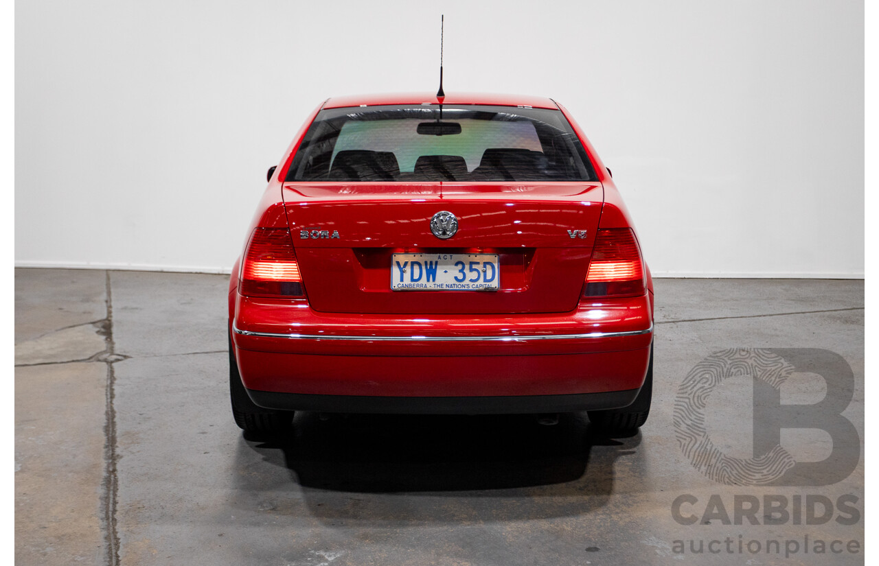 7/2005 Volkswagen Bora 2.3L V5 1J 4d Sedan Tornado Red 2.3L