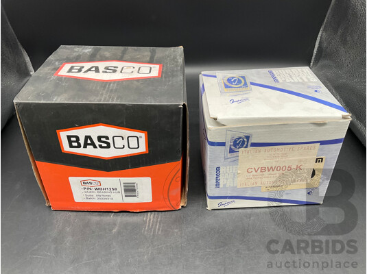 BASCO (WBH1258) Wheel Bearing Hub - Alfa Romeo and IMPERIUM ORIGINAL  CV Boot Kit - Wheel Side Alfa Romeo 159 - Lot of 2