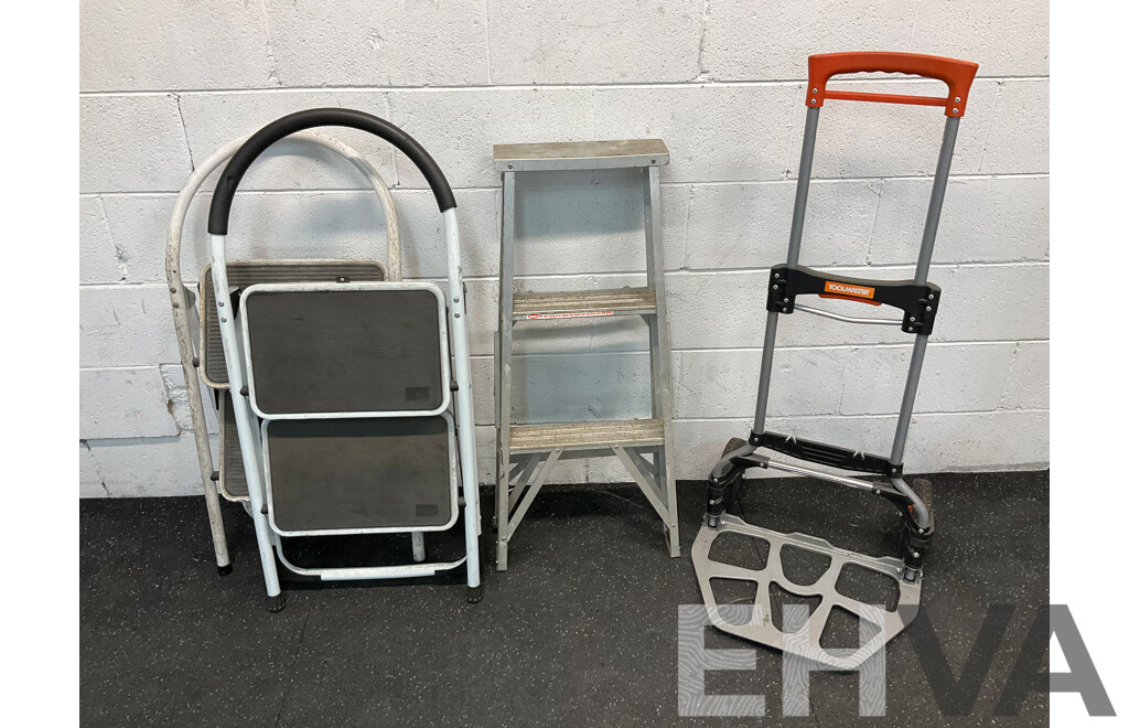 TOOLMASTER Folding Tool Trolley and Assorted Leaders - Lot of 4