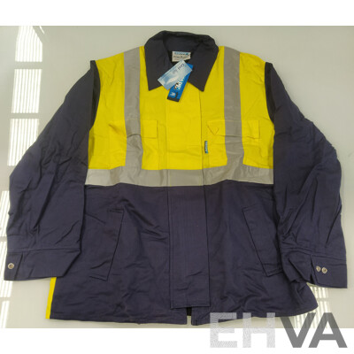 Hi-Vis Cotton Drill Jacket 2XL - Lot of 5