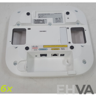 Cisco (AIR-CAP3702I-Z-K9) Aironet 3700 Series 802.11ac Dual Band Access Point - Lot of Six