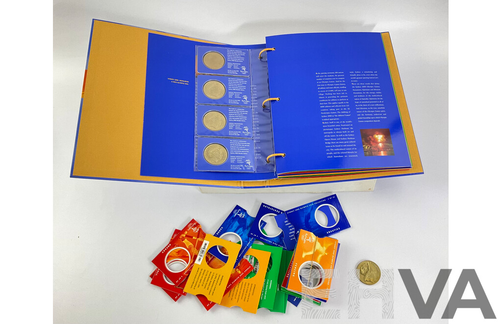 Australian 2000 Sydney Olympics Complete 29 Twenty Nine $5 Coin Album