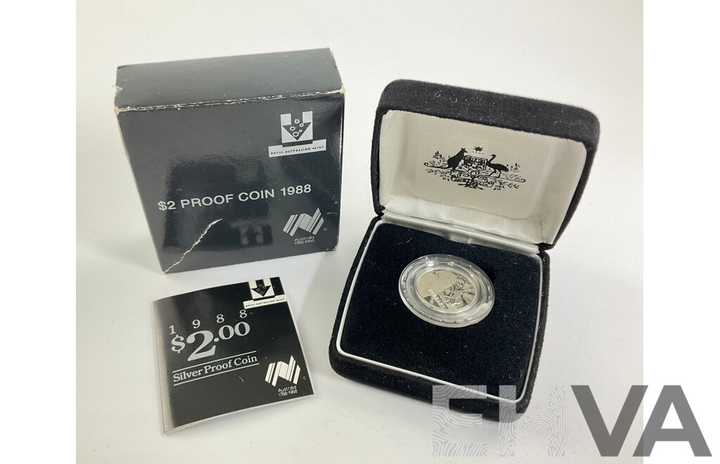 Australian 1988 $2 Silver Proof Coin