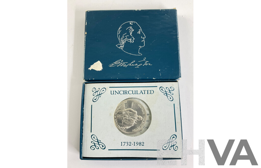 USA 1982 1732-1982 Half Dollar Fine Silver Coin